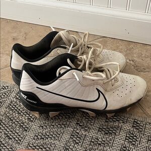 Nike White and Black Cleats